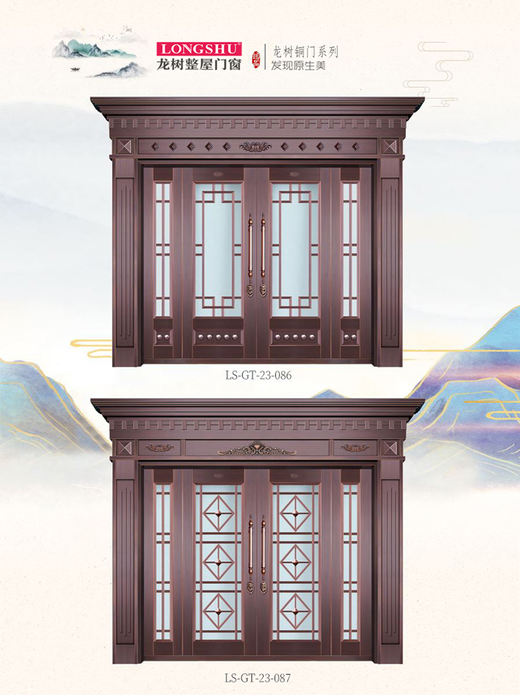 熊猫体育艺术铜门，熊猫体育整屋门窗，熊猫体育纯铜门